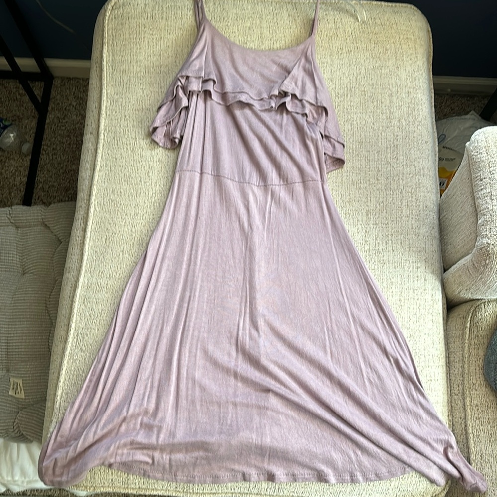 Purple flowy dress